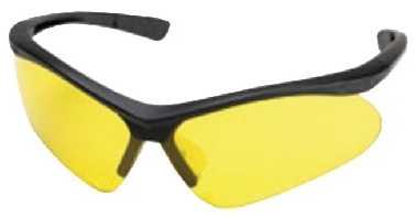 CHAMPION  -  Veiligheid Schietbril  -  SHOOTING GLASSES  -  Zwart Montuur / Geel Glas